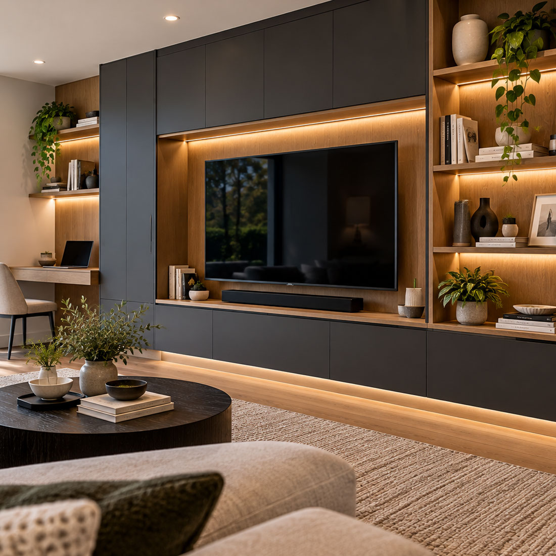 Bespoke built-in cabinetry in a Gordon residence