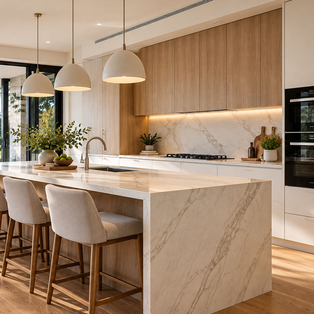 Custom kitchen joinery in a Wahroonga home